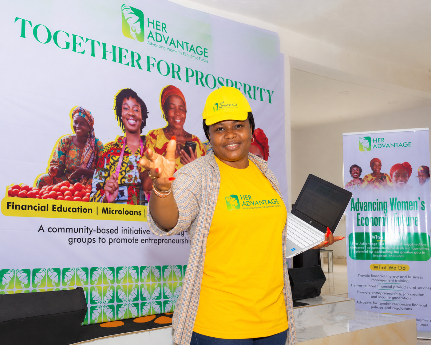 A facilitator leading a financial literacy session