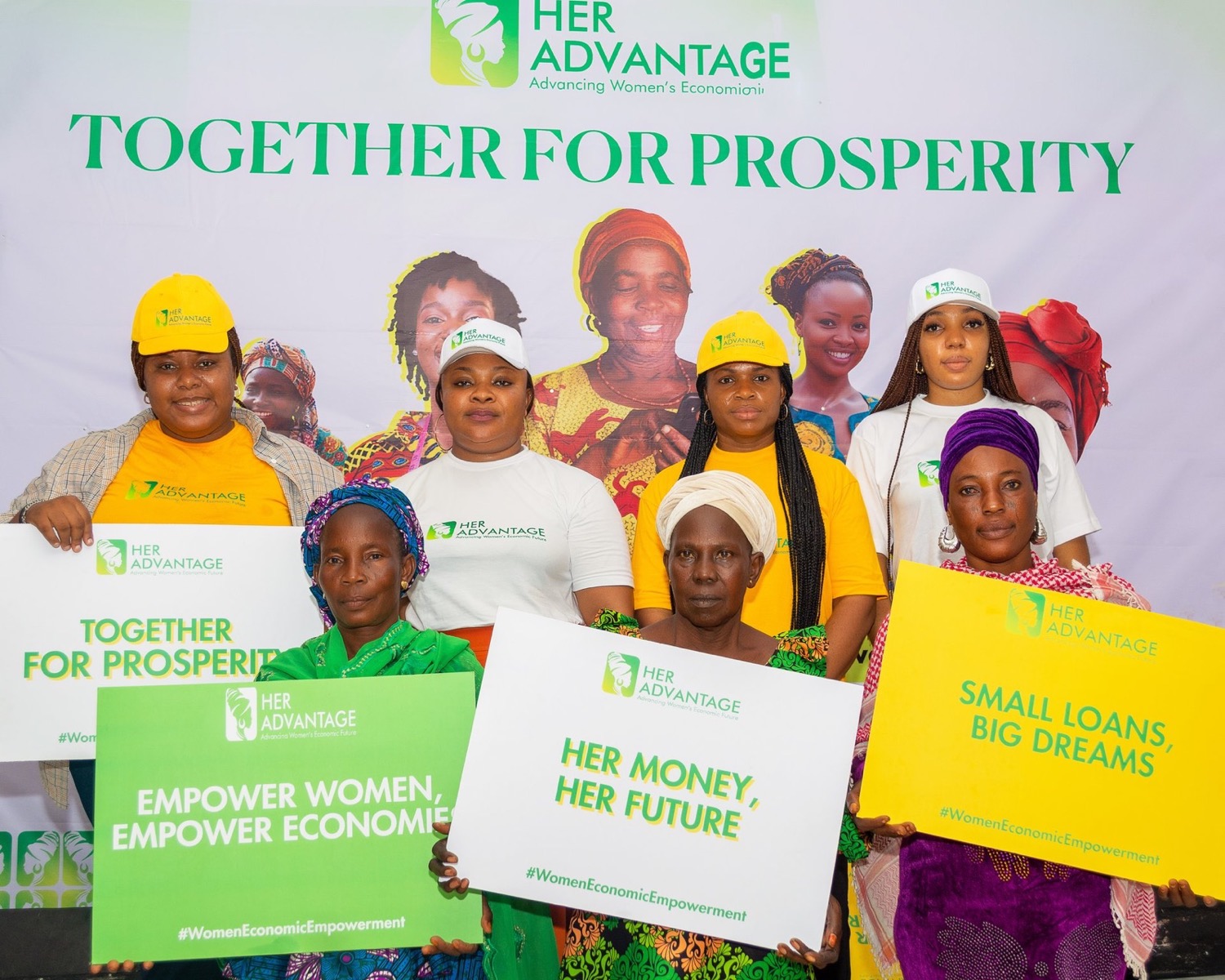 Participants at a Her Advantage community training workshop